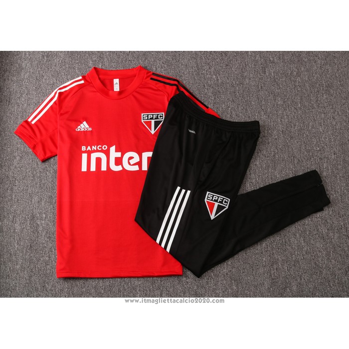 Tuta da Track Sao Paulo Manica Corta 2020 2021 Rosso